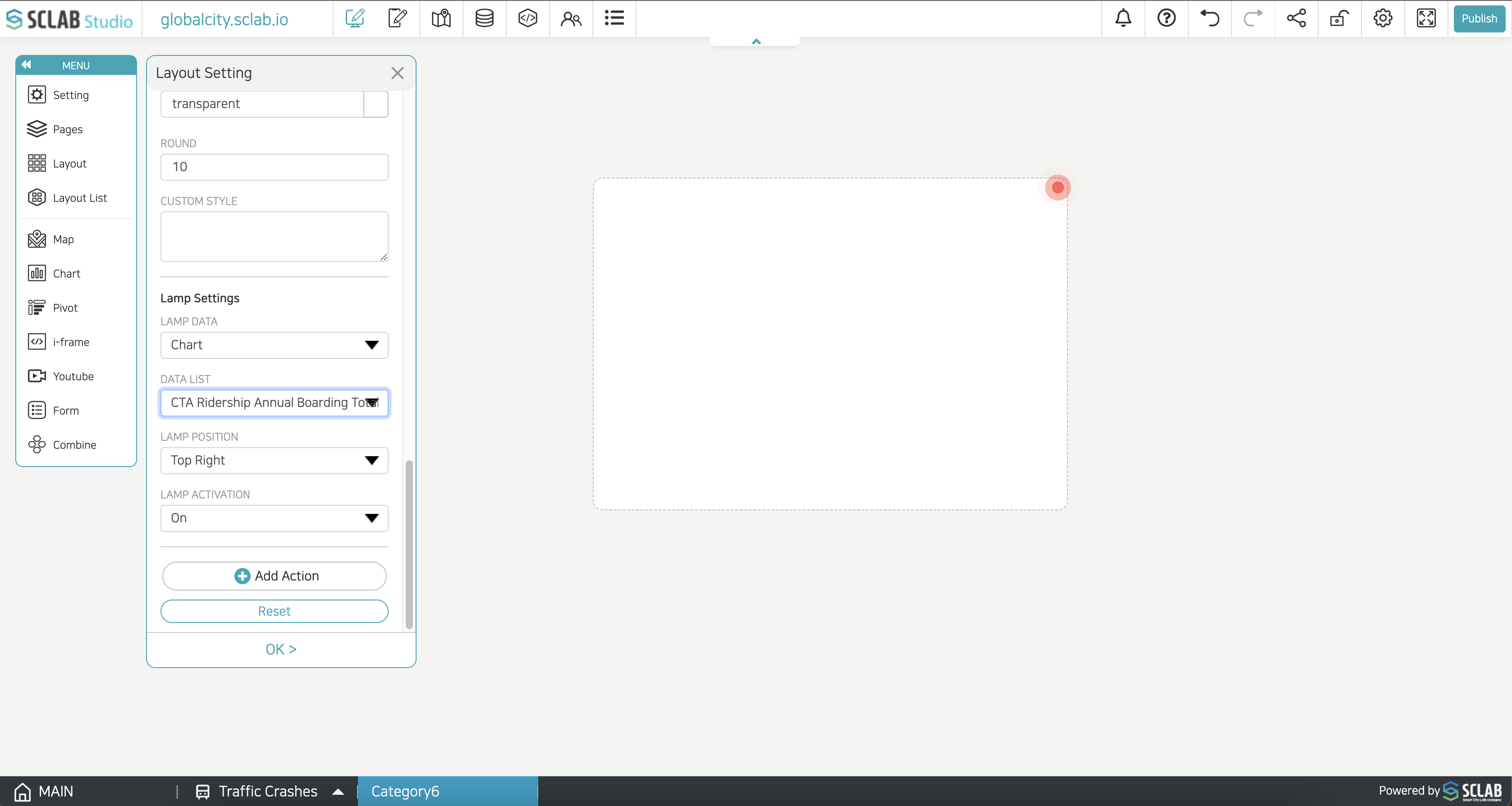 Layout Lamp Settings