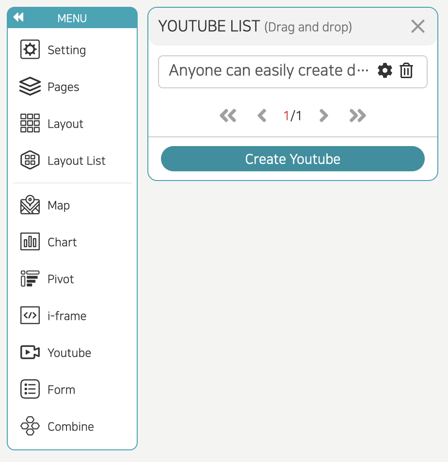 Pages editor YouTube