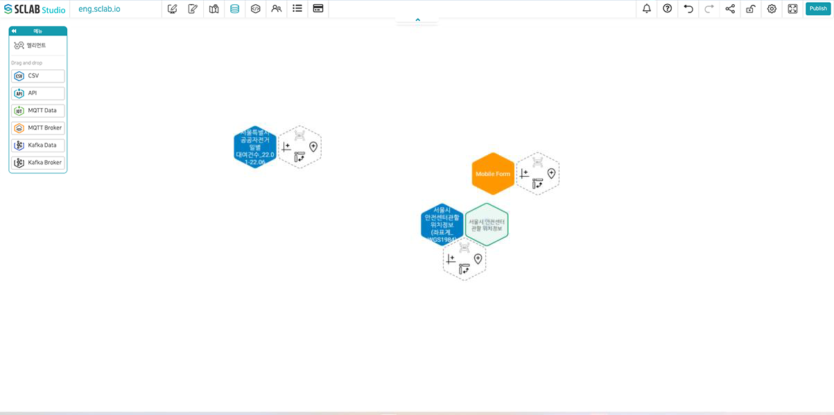 Create location hexagon